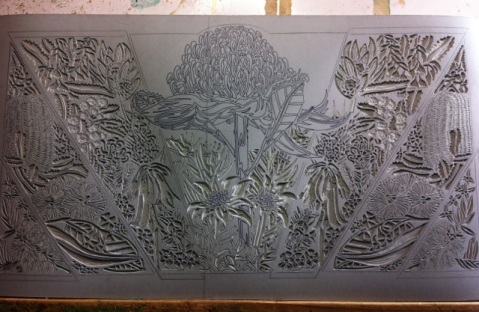 Lino carving progressions